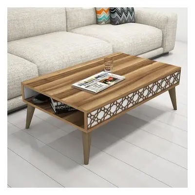 Hanah Home Coffee Table City - Walnut, White WalnutWhite