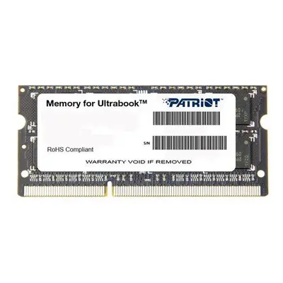 PATRIOT Ultrabook 4GB DDR3 1600MHz / SO-DIMM / CL11 / PC3-12800, PSD34G1600L81S