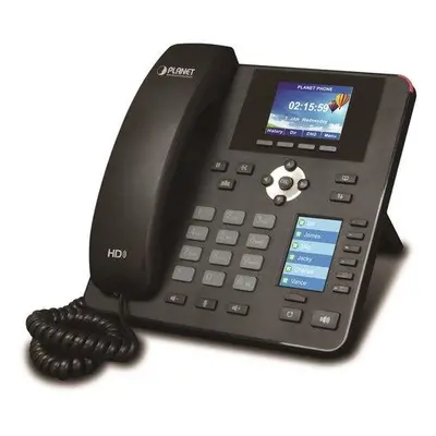 Planet VIP-2140PT VoIP telefon, G.722 HD, LCD+DSS displeje, BLF tlačítka, 4x SIP účty, Auto konf