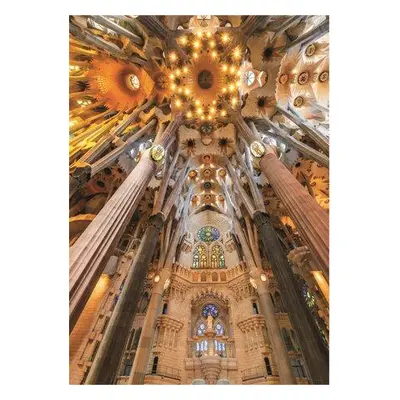 EDUCA Puzzle Sagrada Familia - interiér, Barcelona (Španělsko) 1000 dílků