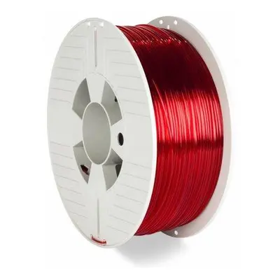 VERBATIM 3D tisková struna PETG / Filament / průměr 1,75mm / 1kg / červená průhledná (red transp