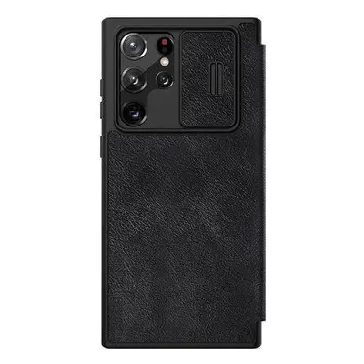 Pouzdro Nillkin Qin Leather Pro pro SAMSUNG S22 Ultra (černé)