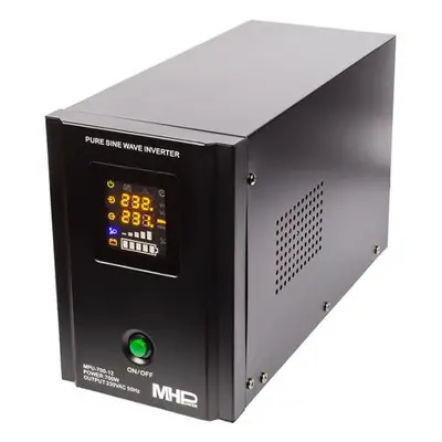 MHPower záložní zdroj MPU-700-12, UPS, 700W, čistý sinus, 12V, MPU-700-12