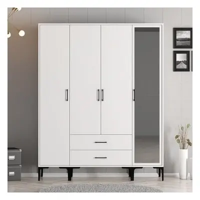 Hanah Home Wardrobe Kumsal STR - White