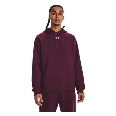 Under Armour Pánská mikina Rival Fleece Hoodie dark maroon XXL