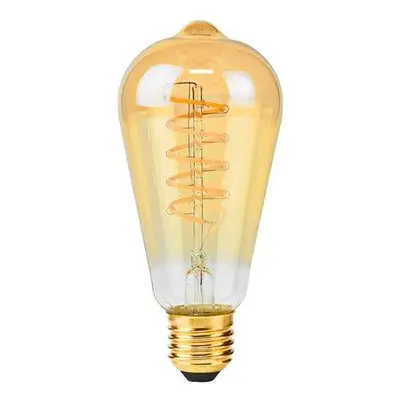 NEDIS LED žárovka E27/ ST64/ 3,8 W/ 220 V/ 250 lm/ 2100 K/ stmívatelná/ extra teplá bílá/ retro 