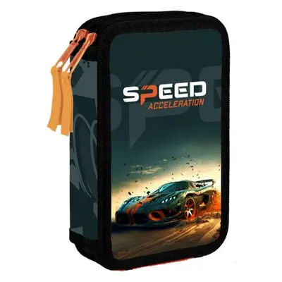 OXYBAG Školní penál dvoupatrový Auto