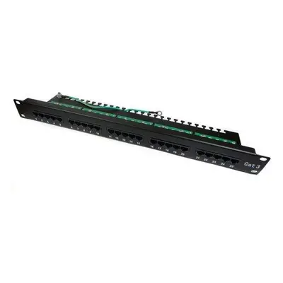 XtendLan Patch panel telefonní, 1U/19", 25 portů, osazený cat.3, PPT1U19Cat3