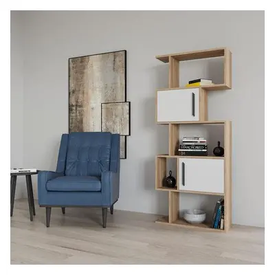 Hanah Home Bookshelf Raven - Oak, White OakWhite