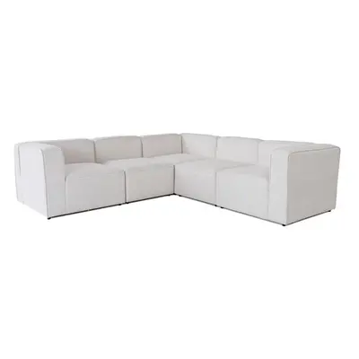 Atelier del Sofa Corner Sofa More Pars (M2-M1-M2-M1-M2) - White White