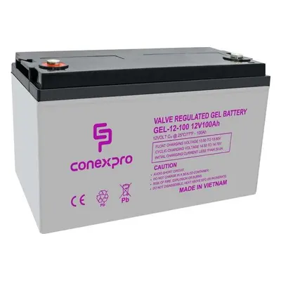 Baterie Conexpro GEL-12-100 GEL, 12V/100Ah, T16-M8, Deep Cycle , GEL-12-100