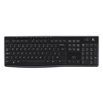 Logitech klávesnice K270/ Bezdrátová/ 2.4GHz/ USB přijímač/ CZ/ Černá, 920-003741