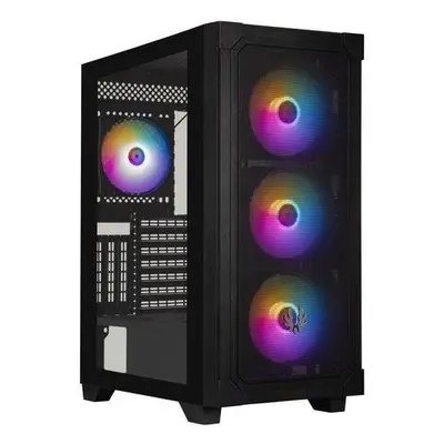 BitFenix skříň Graph ATX / 4x120 mm fan F-RGB / 2xUSB 3.0 / USB 2.0 / černá, BFC-GRF-300-KKGSK-4