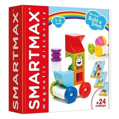 SMARTMAX Magnetická stavebnice Moji první Build & Drive 10 dílků