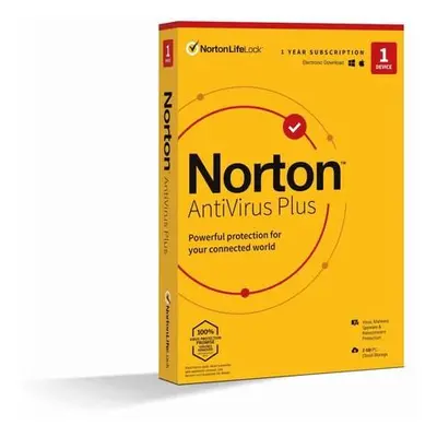 NORTON ANTIVIRUS PLUS 2GB CZ 1 uživatel pro 1 zařízení na 1 rok ESD, 21408138