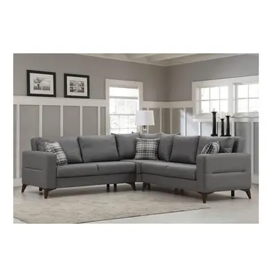 Atelier del Sofa Corner Sofa-Bed Kristal Rest 2+Corner+2 - Dark Grey