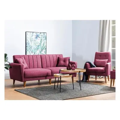 Atelier del Sofa Sofa-Bed Set Aqua-TKM02-94819 Claret Red