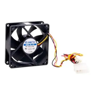 Chieftec AF-0825S ventilátor do PC skříně - 80x80x25mm - 3/4pin konektor, AF-0825S