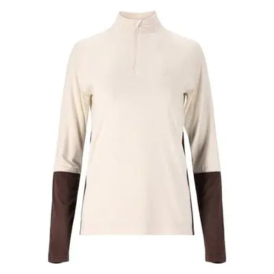 Endurance Dámské běžecké tričko Abbye W Midlayer whisper white 42