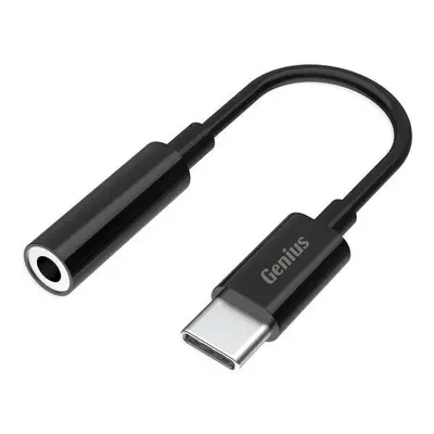 GENIUS ACC-C100 redukce z 3,5mm audio jack na USB-C, černá