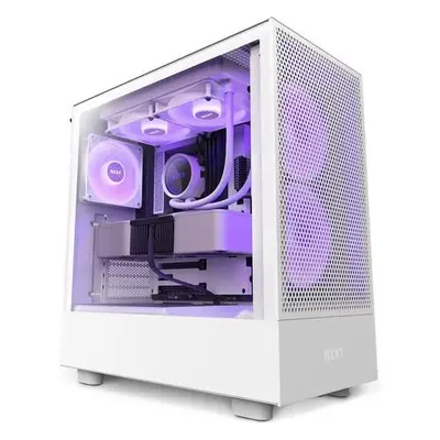 NZXT skříň H5 Flow RGB edition / 2x120 mm fan / USB 3.0 / USB-C 3.1 / RGB / průhledná bočnice / 