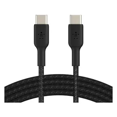 BELKIN kabel oplétaný USB-C - USB-C, 1m, černý