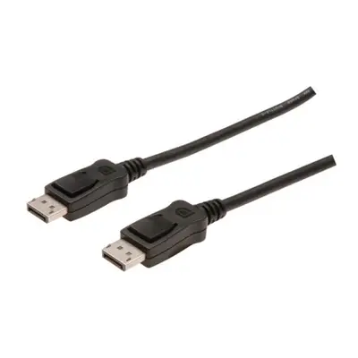 Digitus Připojovací kabel DisplayPort, DP M/M, 15,0 m, s blokováním Full HD 1080p, bl