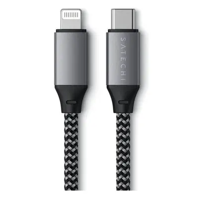 Satechi USB-C to Lightning kabel 25cm vesmírně šedý