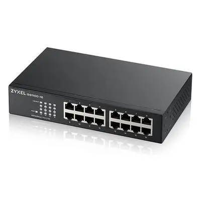 ZyXEL GS1100-16, 16-port Gigabit Unmanaged Switch v3, GS1100-16-EU0103F