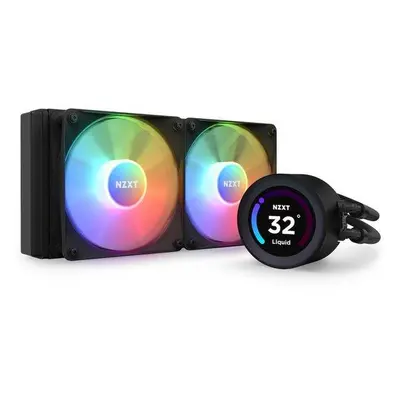 NZXT vodní chladič Kraken 240 ELITE RGB / 2x120mm RGB fan / 4-pin PWM / LCD disp. / 6 let, RL-KR