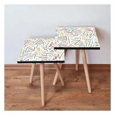 Hanah Home Nesting Table (2 Pieces) 2SHP216 - Multicolor