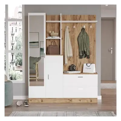 Hanah Home Hall Stand DD5-AW Atlantic PineWhite