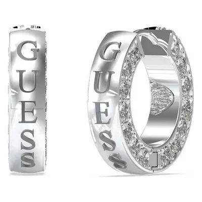 Guess Módní ocelové kruhy s krystaly Circle Lights JUBE03160JWRHT/U