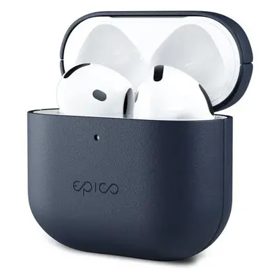 Epico Leather Case Airpods 4 - modrá