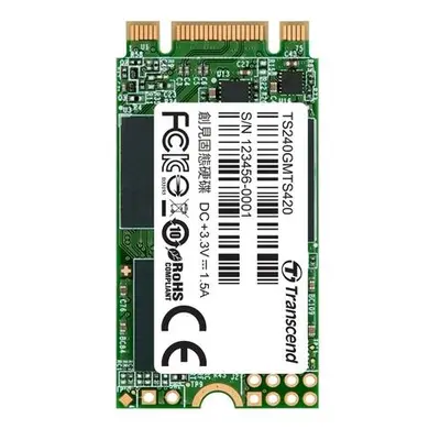 TRANSCEND MTS420S 240GB SSD disk M.2 2242, SATA III (3D TLC), 500MB/s R, 430MB/s W, TS240GMTS420