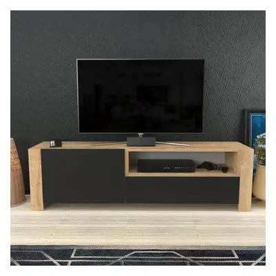 Hanah Home TV Stand Piedmont - Oak, Anthracite OakAnthracite