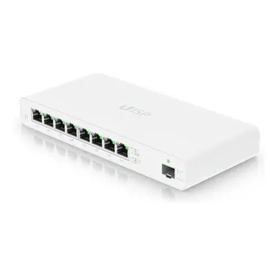 Ubiquiti UISP Router - 8x Gbit RJ45 port, 1x SFP port, 8x PoE Out 27V, fanless, (PoE budget 110W