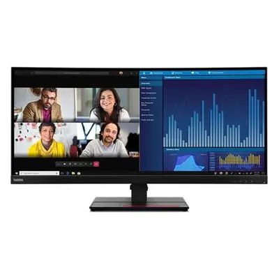 Lenovo LCD P34w-20 34,14" IPS zakřivený/3440x1440/6ms/DP/2xHDMI/3xUSB/USB-C/RJ45/Pivot/Repro/čer