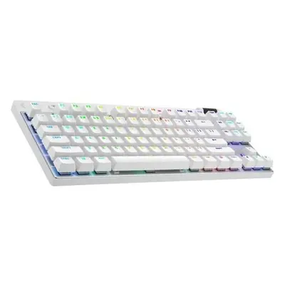 Logitech G PRO X TKL LIGHTSPEED - herná klávesnica, Tactile, biela, US, 920-012148