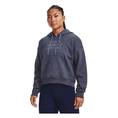 Under Armour Dámská bavlněná mikina Essential Script Hoodie tempered steel XL