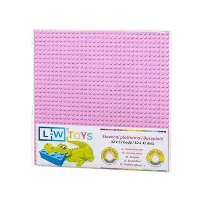 L-W Toys Základová deska 32x32 růžová