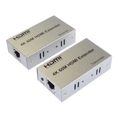 PremiumCord 4K HDMI extender na 60m přes jeden kabel Cat5e/Cat6, khext60-1