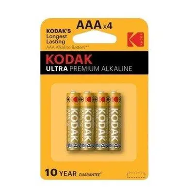 Baterie Kodak AAA ULTRA PREMIUM alkalická 4 ks, blistr