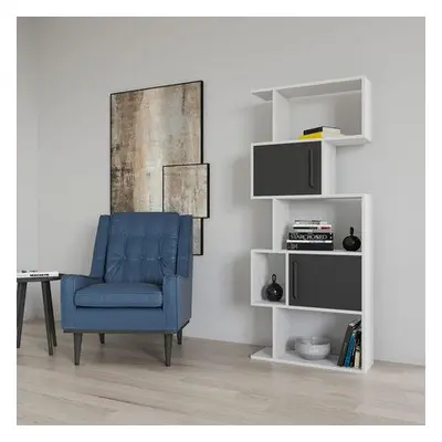 Hanah Home Bookshelf Raven - White, Anthracite WhiteAnthracite