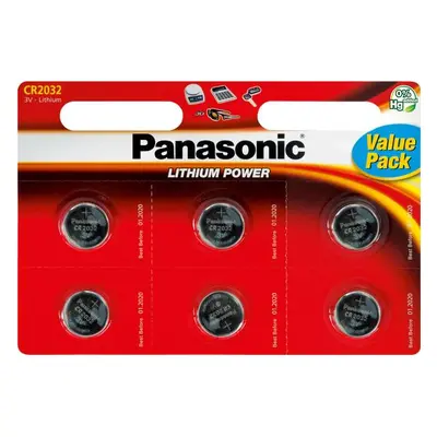 Panasonic CR2032 6ks CR2032L/6BP