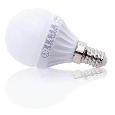 Tesla LED žárovka miniglobe BULB/E14/3W/230V/250lm/25 000h/3000K teplá bílá/220st