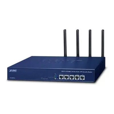 Planet VR-300W6A Enterprise router/firewall VPN/VLAN/QoS/HA/AP kontroler, 2xWAN(SD-WAN), 3xLAN, 