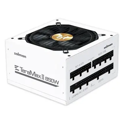 Zalman zdroj ZM850-TMX2 WH/ 850W / ATX3.0 / active PFC / modulární / 80 Plus Gold / bílý, ZM850-