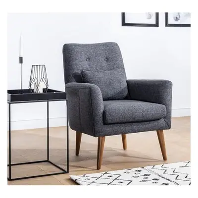 Atelier del Sofa Wing Chair Zeni Berjer - Dark Grey