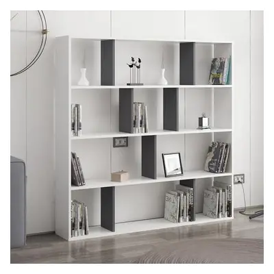 Hanah Home Bookshelf Hodbi - White, Anthracite